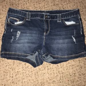 Denim shorts